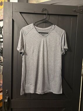 Augusta Sportswear Women's Heather Gray V-Neck Short Sleeve Tee
